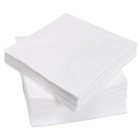 Serviettes Blanches 30x30 2 Plis