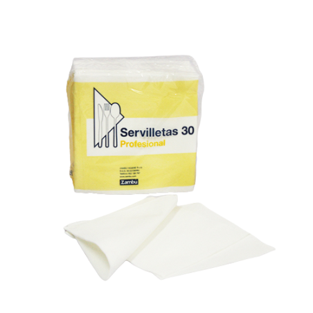 Serviettes Blanches 30x30